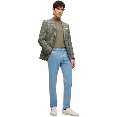 Boss Herenjeans van denim met 5 zakken en een rechte pasvorm (Pastelblauw) 34 Lang Boss Herenjeans van denim met 5 zakken en een rechte pasvorm (Pastelblauw) 34 Lang