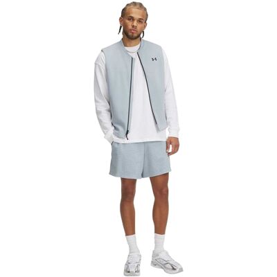 Under Armour Heren-sweatshorts met ruitjespatroon (Blauw) M Under Armour Heren-sweatshorts met ruitjespatroon (Blauw) M