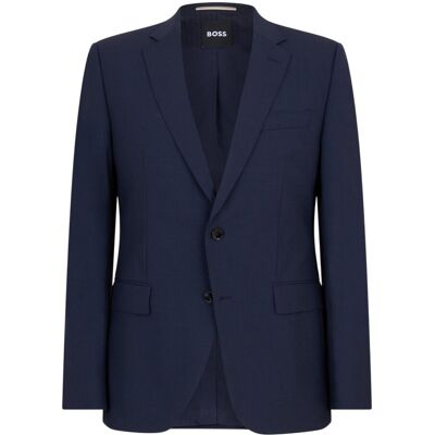 Boss Heren Jeckson Patroon Eengestreepte Regular Blazer (Blauw) XL Boss Heren Jeckson Patroon Eengestreepte Regular Blazer (Blauw) XL