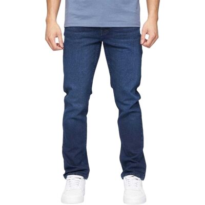 Crosshatch Heren Malcolm Slim Jeans (Blauw) 38 Lang Crosshatch Heren Malcolm Slim Jeans (Blauw) 38 Lang