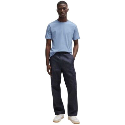 Boss Oranje premium katoenen T-shirt voor heren (Licht Blauw) S Boss Oranje premium katoenen T-shirt voor heren (Licht Blauw) S