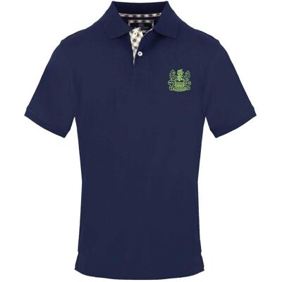 Aquascutum Heren Geborduurd Logo Col Polo Shirt met Korte Mouwen (Marine) M Aquascutum Heren Geborduurd Logo Col Polo Shirt met Korte Mouwen (Marine) M