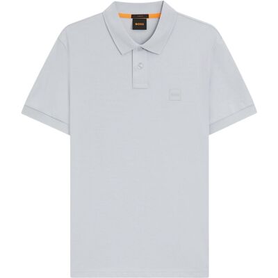 Boss Mannen Passenger Box Logo Polo Shirt (Lichtgrijs) 2XL Boss Mannen Passenger Box Logo Polo Shirt (Lichtgrijs) 2XL