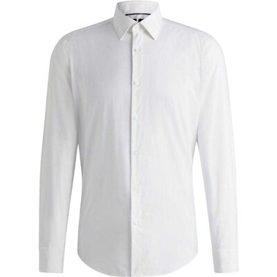 Boss Heren Joe Oxford Puntkraag Overhemd (Wit) 17 inch Boss Heren Joe Oxford Puntkraag Overhemd (Wit) 17 inch