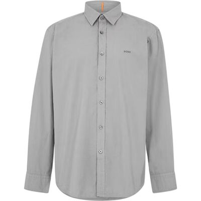 Boss Elegant herenoverhemd met lange mouwen, maat 6 M (Grijs) S Boss Elegant herenoverhemd met lange mouwen, maat 6 M (Grijs) S