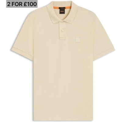 Boss Polo-shirt voor heren met Passenger Box-logo (Lichtgeel) L Boss Polo-shirt voor heren met Passenger Box-logo (Lichtgeel) L