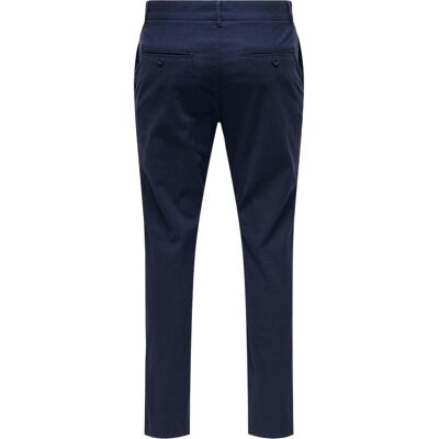 Only Effen Slim Herenbroek (Donkere marine) 32 Lang Only Effen Slim Herenbroek (Donkere marine) 32 Lang