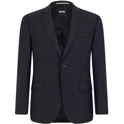 Boss Heren Colbert met Revers (Donkergrijs) L Boss Heren Colbert met Revers (Donkergrijs) L