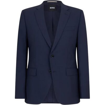 Boss Heren Colbert met Revers (Blauw) 2XL Boss Heren Colbert met Revers (Blauw) 2XL