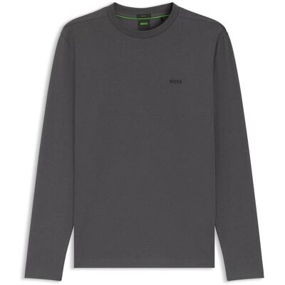 Boss Heren Klassiek Logo Regular T-Shirt (Donkergrijs) 4XL Boss Heren Klassiek Logo Regular T-Shirt (Donkergrijs) 4XL
