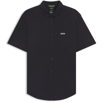 Boss Herenoverhemd met losse pasvorm, effen (Donkerblauw) XL Boss Herenoverhemd met losse pasvorm, effen (Donkerblauw) XL