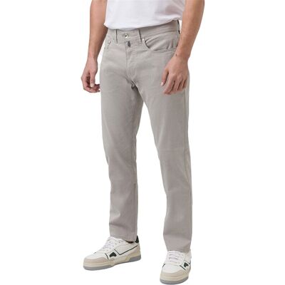 Pierre Cardin Lyon Tapered fit 5-pocket broek grijs 31/34 Pierre Cardin Lyon Tapered fit 5-pocket broek grijs 31/34