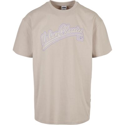 Urban Classics Heren Logo Honkbal T-shirt (Wolk) M Urban Classics Heren Logo Honkbal T-shirt (Wolk) M