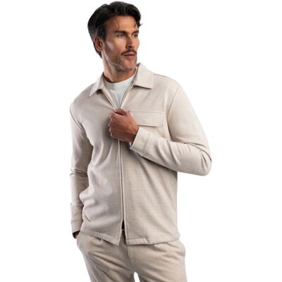 Blue Industry overshirt kleur zand rits M Blue Industry overshirt kleur zand rits M