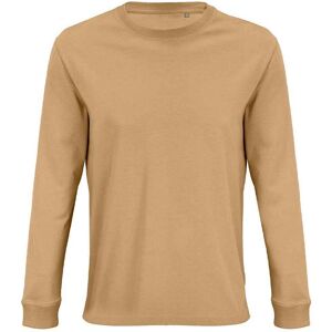 SOLS Unisex Adult Pioneer Organic Cotton T-shirt met lange mouwen (Donker Beige) M SOLS Unisex Adult Pioneer Organic Cotton T-shirt met lange mouwen (Donker Beige) M