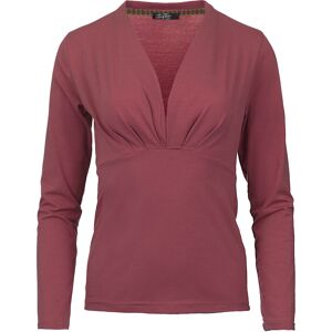 Conquista Zalm imitatiewikkeltop met lange mouwen van duurzame stretchjersey 44 Conquista Zalm imitatiewikkeltop met lange mouwen van duurzame stretchjersey 44