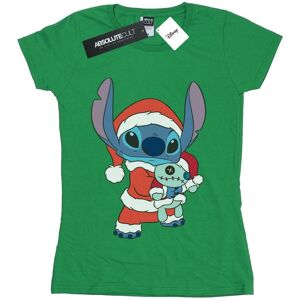 Disney Dames/Dames Lilo And Stitch Kerst Katoenen T-Shirt (Iers Groen) S Disney Dames/Dames Lilo And Stitch Kerst Katoenen T-Shirt (Iers Groen) S