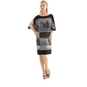 Conquista Rechte jurk met print in zwart 36 Conquista Rechte jurk met print in zwart 36