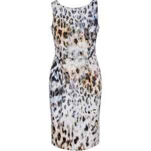 Conquista Mouwloze jurk met dierenprint in katoen Elasthaan 38 Conquista Mouwloze jurk met dierenprint in katoen Elasthaan 38