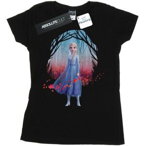 Disney Dames/Dames Frozen 2 Elsa Vind De Weg Katoenen T-Shirt (Zwart) M Disney Dames/Dames Frozen 2 Elsa Vind De Weg Katoenen T-Shirt (Zwart) M