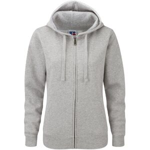 Russell Athletic Russell Dames Premium Authentieke Hoodie met rits (3-laagse stof) (Licht Oxford) 2XL Russell Athletic Russell Dames Premium Authentieke Hoodie met rits (3-laagse stof) (Licht Oxford) 2XL