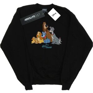 Disney Dames/Dames Lady And The Tramp Klassiek Groep Sweatshirt (Zwart) M Disney Dames/Dames Lady And The Tramp Klassiek Groep Sweatshirt (Zwart) M
