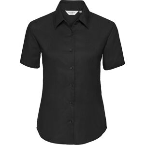Russell Athletic Russell Collection Dames/Dames Oxford Overhemd Met Korte Mouwen (Zwart) XL Russell Athletic Russell Collection Dames/Dames Oxford Overhemd Met Korte Mouwen (Zwart) XL