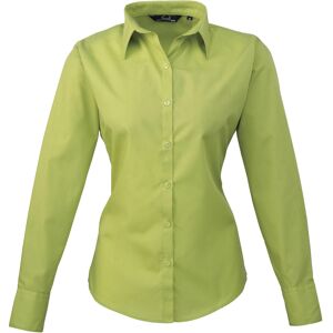 Premier Dames/Dames Popeline Blouse met Lange Mouwen (Kalk) 58 Premier Dames/Dames Popeline Blouse met Lange Mouwen (Kalk) 58