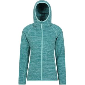 Mountain Warehouse Dames/Dames Lleyn II Melange Full Zip Hoodie (Teal) 48 Mountain Warehouse Dames/Dames Lleyn II Melange Full Zip Hoodie (Teal) 48