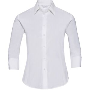 Russell Athletic Russell Collection Dames/Dames Easy-Care 3/4 mouw shirt (Wit) 46 Russell Athletic Russell Collection Dames/Dames Easy-Care 3/4 mouw shirt (Wit) 46