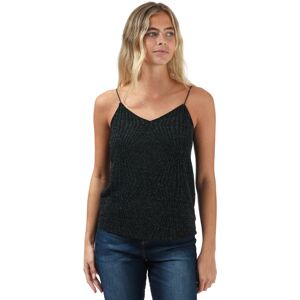 Only Carolla glitter hemdtopje voor dames, zwart-zilver 34 Only Carolla glitter hemdtopje voor dames, zwart-zilver 34