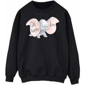 Disney Dames/Dames Dumbo Happy Day Sweatshirt (Zwart) XL Disney Dames/Dames Dumbo Happy Day Sweatshirt (Zwart) XL