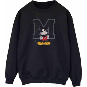 Disney Dames/Dames Klassiek M Mickey Mouse Sweatshirt (Zwart) S Disney Dames/Dames Klassiek M Mickey Mouse Sweatshirt (Zwart) S