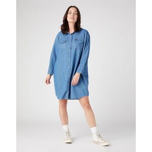 Wrangler - DENIM SHIRT DRESS MID INDIGO S Wrangler - DENIM SHIRT DRESS MID INDIGO S