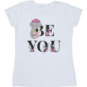 Disney Dames/Dames Dumbo Be You Katoenen T-Shirt (Wit) M Disney Dames/Dames Dumbo Be You Katoenen T-Shirt (Wit) M
