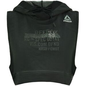 Reebok Combat Glory Mouwloze Training Cropped Zwart Vrouwen Hoody BK3879 M Reebok Combat Glory Mouwloze Training Cropped Zwart Vrouwen Hoody BK3879 M