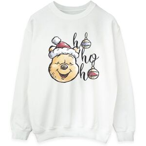 Disney Dames/Dames Winnie The Pooh Ho Ho Baubles Sweatshirt (Wit) 3XL Disney Dames/Dames Winnie The Pooh Ho Ho Baubles Sweatshirt (Wit) 3XL