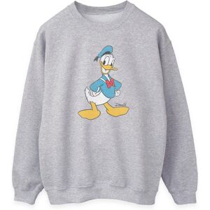 Disney Dames/Dames Klassiek Donald Duck Heather Sweatshirt (Heide Grijs) 2XL Disney Dames/Dames Klassiek Donald Duck Heather Sweatshirt (Heide Grijs) 2XL