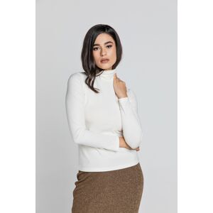 Conquista Ecru trui met polokraag en lange mouwen 44 Conquista Ecru trui met polokraag en lange mouwen 44