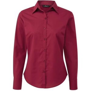 Premier Dames/Dames Shirt Met Lange Mouwen (Bourgondië) 34 Premier Dames/Dames Shirt Met Lange Mouwen (Bourgondië) 34