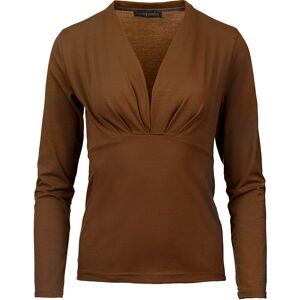 Conquista Chocola imitatiewikkeltop met lange mouwen van duurzame stretchjersey. 44 Conquista Chocola imitatiewikkeltop met lange mouwen van duurzame stretchjersey. 44