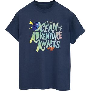 Disney Dames/Dames Finding Dory Oceaan van Avontuur Katoenen Vriendje T-shirt (Marineblauw) 4XL Disney Dames/Dames Finding Dory Oceaan van Avontuur Katoenen Vriendje T-shirt (Marineblauw) 4XL