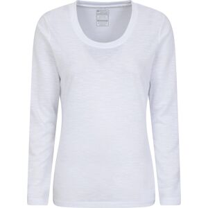 Mountain Warehouse Dames/Dames Agra Slub Top met lange mouwen (Wit) 36 Mountain Warehouse Dames/Dames Agra Slub Top met lange mouwen (Wit) 36