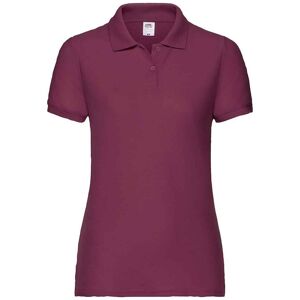 Fruit of the Loom Dames/dames Dame Fit Piqué Polo Shirt (Bourgondië) XS Fruit of the Loom Dames/dames Dame Fit Piqué Polo Shirt (Bourgondië) XS