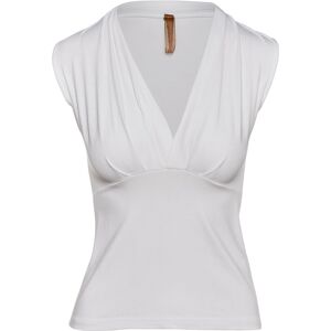 Conquista Witte mouwloze jersey top met V-hals – stretchkatoenmix 40 Conquista Witte mouwloze jersey top met V-hals – stretchkatoenmix 40