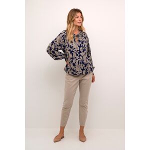 Cream Blouse met lange mouwen Regular fit Blue Paisley blue multi 36 Cream Blouse met lange mouwen Regular fit Blue Paisley blue multi 36
