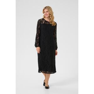 Cream Jersey jurk Feminine Pitch Blac M Cream Jersey jurk Feminine Pitch Blac M