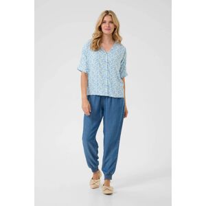 Cream Korte mouwen shirt Baggy fit Blue Yellow Small Floral blue multi 42 Cream Korte mouwen shirt Baggy fit Blue Yellow Small Floral blue multi 42