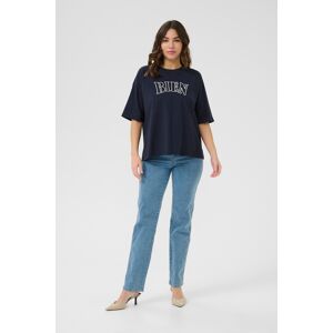 Kaffe T-shirt Oversize fit Midnight M. W Chalk embroidery marine S Kaffe T-shirt Oversize fit Midnight M. W Chalk embroidery marine S