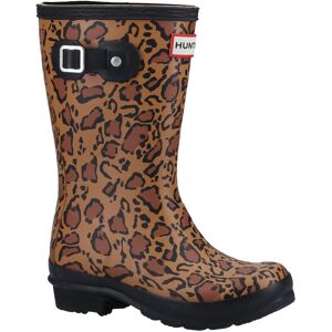 Hunter Original Korte Leopard Print Rubber Dames Rijk Tan/Zadel/Zwart Wellingtonlaarzen 38 Hunter Original Korte Leopard Print Rubber Dames Rijk Tan/Zadel/Zwart Wellingtonlaarzen 38